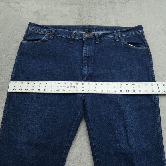 Wrangler Jeans Mens Size 44 (42x30 actual) Blue Regular Cowboy Cut Denim 947STR - Picture 14 of 16